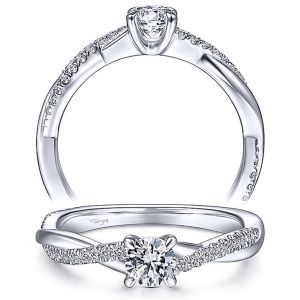 Taryn 14k White Gold Round Diamond Engagement Ring TE14922R0W44JJ