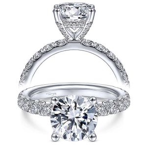 Taryn 14k White Gold Round Diamond Engagement Ring TE14941R8W44JJ
