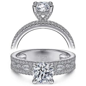Taryn 14k White Gold Round Diamond Engagement Ring TE15175R4W44JJ