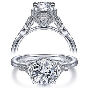 Taryn 14k White Gold Round Diamond Engagement Ring TE15188R4W44JJ