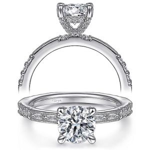 Taryn 14k White Gold Round Diamond Engagement Ring TE15204R4W44JJ