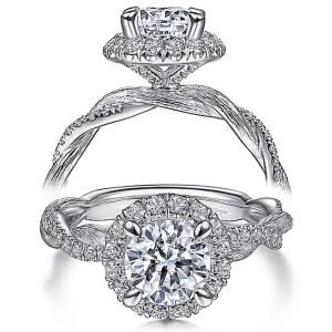 Taryn 14k White Gold Round Diamond Engagement Ring TE15209R4W44JJ
