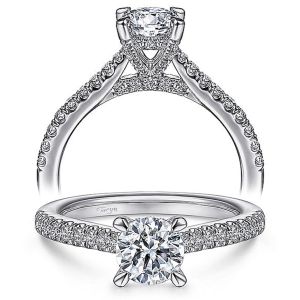 Taryn 14k White Gold Round Diamond Engagement Ring TE15245R3W44JJ