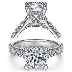Taryn 14k White Gold Round Diamond Engagement Ring TE15247R8W44JJ