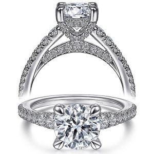 Taryn 14k White Gold Round Diamond Engagement Ring TE15249R6W44JJ