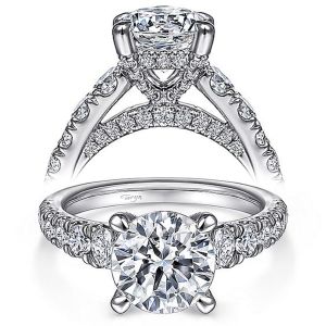 Taryn 14k White Gold Round Diamond Engagement Ring TE15250R8W44JJ