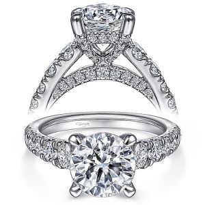 Taryn 14k White Gold Round Diamond Engagement Ring TE15250R8W44JJ
