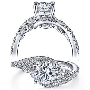 Taryn 14k White Gold Round Diamond Engagement Ring TE15259R4W44JJ