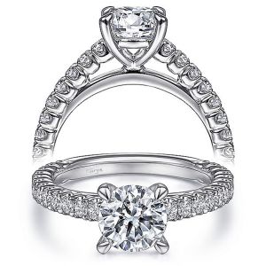 Taryn 14k White Gold Round Diamond Engagement Ring TE15269R4W44JJ