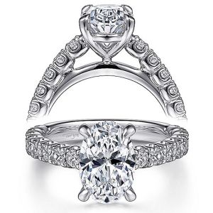 Taryn 14k White Gold Oval Diamond Engagement Ring TE15270O8W44JJ