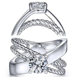 Taryn 14k White Gold Round Diamond Engagement Ring TE15401R4W4JJJ