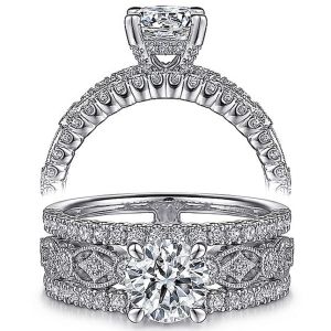 Taryn 14k White Gold Round Diamond Engagement Ring TE15538R4W44JJ