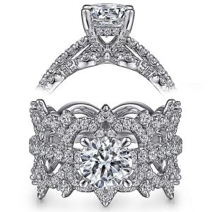 Taryn 14k White Gold Round Diamond Engagement Ring TE15540R4W44JJ