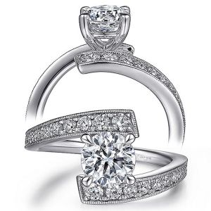 Taryn 14k White Gold Round Diamond Engagement Ring TE15593R4W44JJ