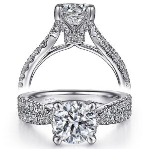 Taryn 14K White Gold Round Round Diamond Engagement Ring TE15620R6W44JJ