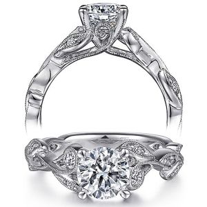 Taryn 14k White Gold Round Diamond Engagement Ring TE15626R4W44JJ