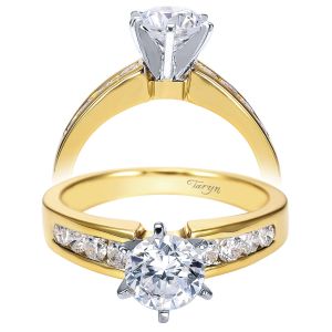 Taryn 14k Yellow Gold Round Straight Engagement Ring TE2200M44JJ