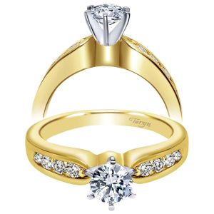 Taryn 14k Yellow Gold Round Straight Engagement Ring TE2294M44JJ