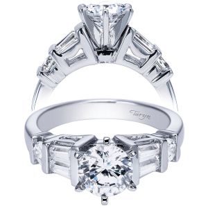 Taryn 14k White Gold Round Straight Engagement Ring TE3710W44JJ