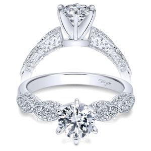 Taryn 14k White Gold Round Straight Engagement Ring TE3848W44JJ