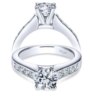 Taryn 14k White Gold Round Straight Engagement Ring TE3962W44JJ