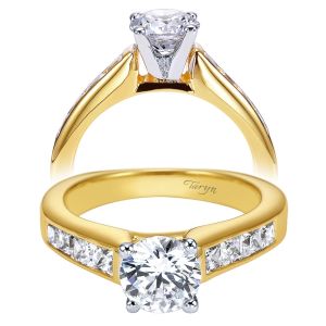 Taryn 14k Yellow Gold Round Straight Engagement Ring TE3964M44JJ