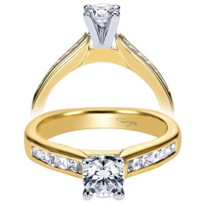 Taryn 14k Yellow Gold Round Straight Engagement Ring TE3965M44JJ