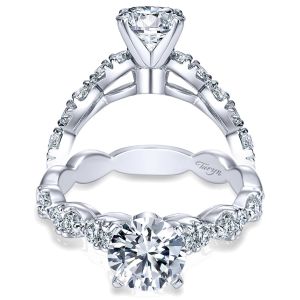 Taryn 14k White Gold Round Straight Engagement Ring TE3990W44JJ