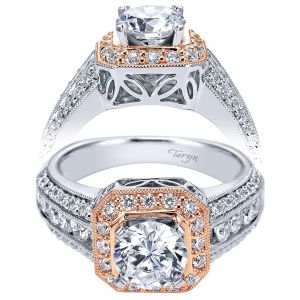 Taryn 14 Karat Two-Tone Round Halo Engagement Ring TE4007T44JJ