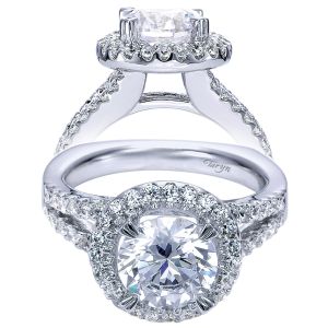 Taryn 14k White Gold Round Halo Engagement Ring TE4108W44JJ