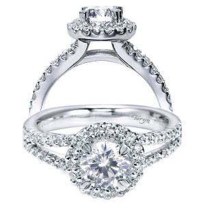 Taryn 14k White Gold Round Halo Engagement Ring TE4114W44JJ