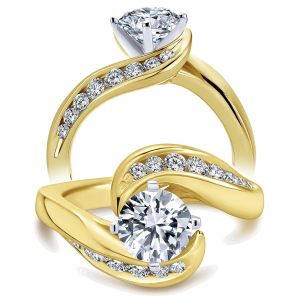 Taryn 14k Yellow Gold Round Bypass Engagement Ring TE4309M44JJ