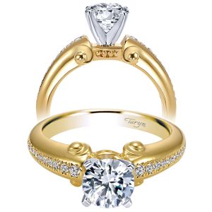 Taryn 18K Yellow Gold Round Straight Engagement Ring TE4340M84JJ