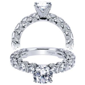 Taryn 14k White Gold Round Straight Engagement Ring TE4349W44JJ