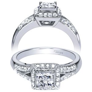 Taryn 14k White Gold Halo Engagement Ring TE4354W44JJ
