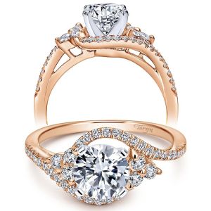 Taryn 14k Rose Gold Round Bypass Engagement Ring TE5330T44JJ