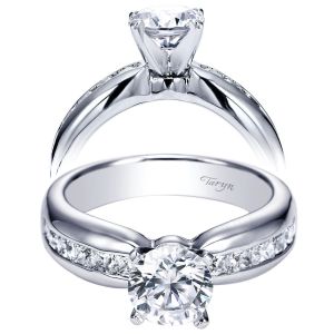 Taryn 14k White Gold Round Straight Engagement Ring TE5519W44JJ