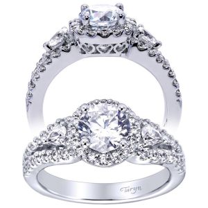 Taryn 14k White Gold Round Halo Engagement Ring TE5791W44JJ 