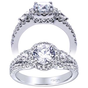 Taryn 14k White Gold Round Halo Engagement Ring TE5791W44JJ