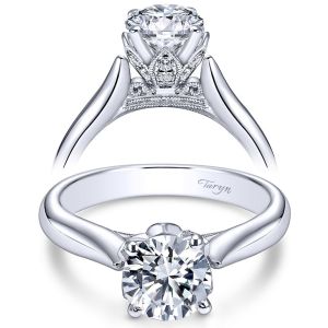 Taryn 14k White Gold Round Solitaire Engagement Ring TE5948W44JJ