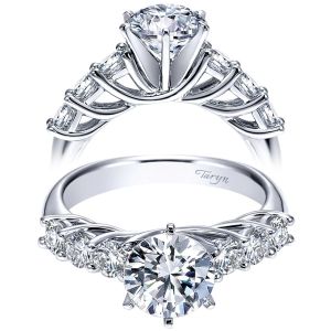 Taryn 14k White Gold Round Straight Engagement Ring TE6176W44JJ