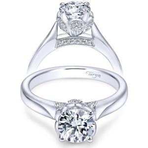 Taryn 14k White Gold Round Solitaire Engagement Ring TE6391W44JJ