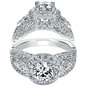 Taryn 14k White Gold Round Halo Engagement Ring TE6407W44JJ