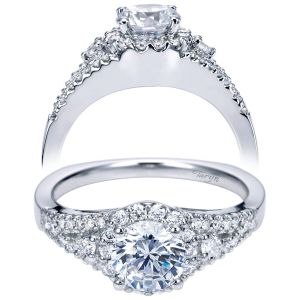 Taryn 14k White Gold Round Halo Engagement Ring TE6545W44JJ