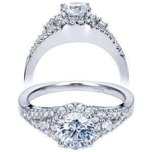 Taryn 14k White Gold Round Halo Engagement Ring TE6548W44JJ