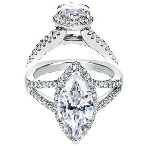 Taryn 14k White Gold Marquise Halo Engagement Ring TE6562W44JJ