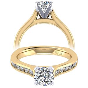 Taryn 14k Yellow Gold Round Straight Engagement Ring TE6640M44JJ