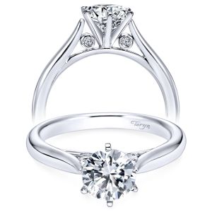 Taryn 14k White Gold Round Solitaire Engagement Ring TE6668W44JJ