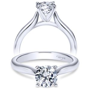 Taryn 14k White Gold Round Solitaire Engagement Ring TE6684W4JJJ