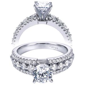 Taryn 14k White Gold Round Straight Engagement Ring TE6702W44JJ